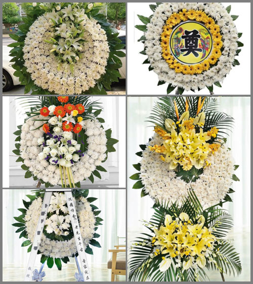 山东济宁泗水县泉林镇历山西村花圈速递
